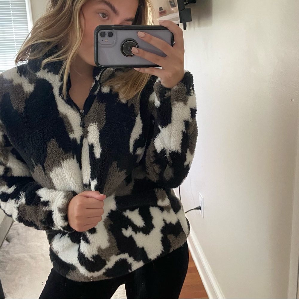 Fluffy Quarter Zip Jacket